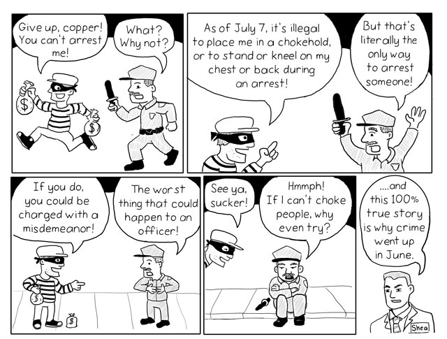 Bonus Roundy Cartoon: The NYPD is Lying to Us About Chokehold Bill