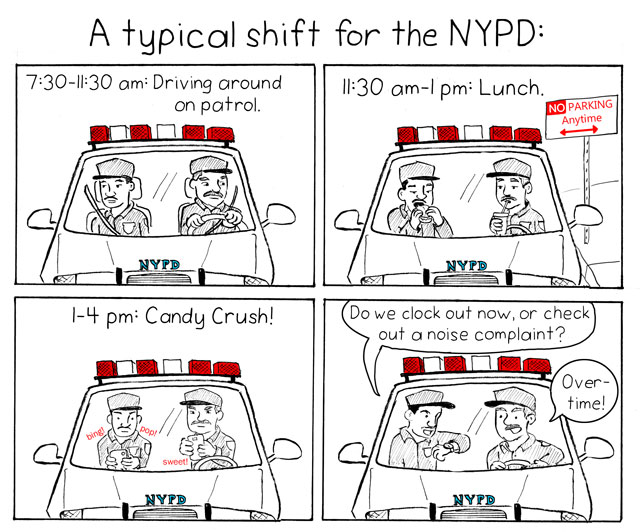 A Round and a Roundy: So What Do Cops Do All Day?