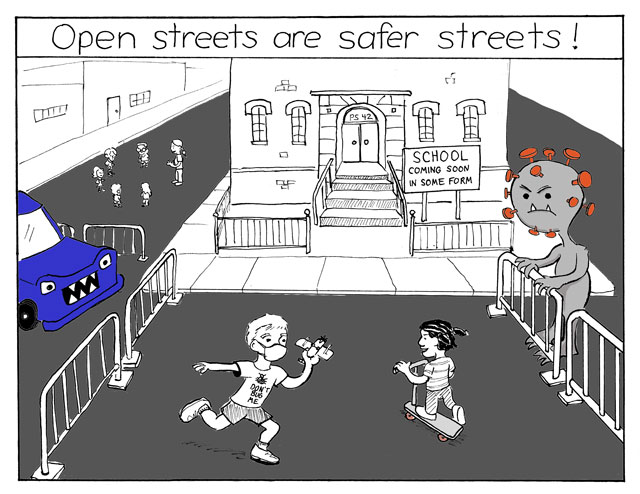 A Round and a Roundy: ‘Open Streets for Schools’ Keeps Kids Safe