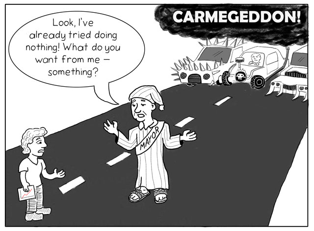 A Round and a Roundy: Carmageddon is Here, Mr. Mayor