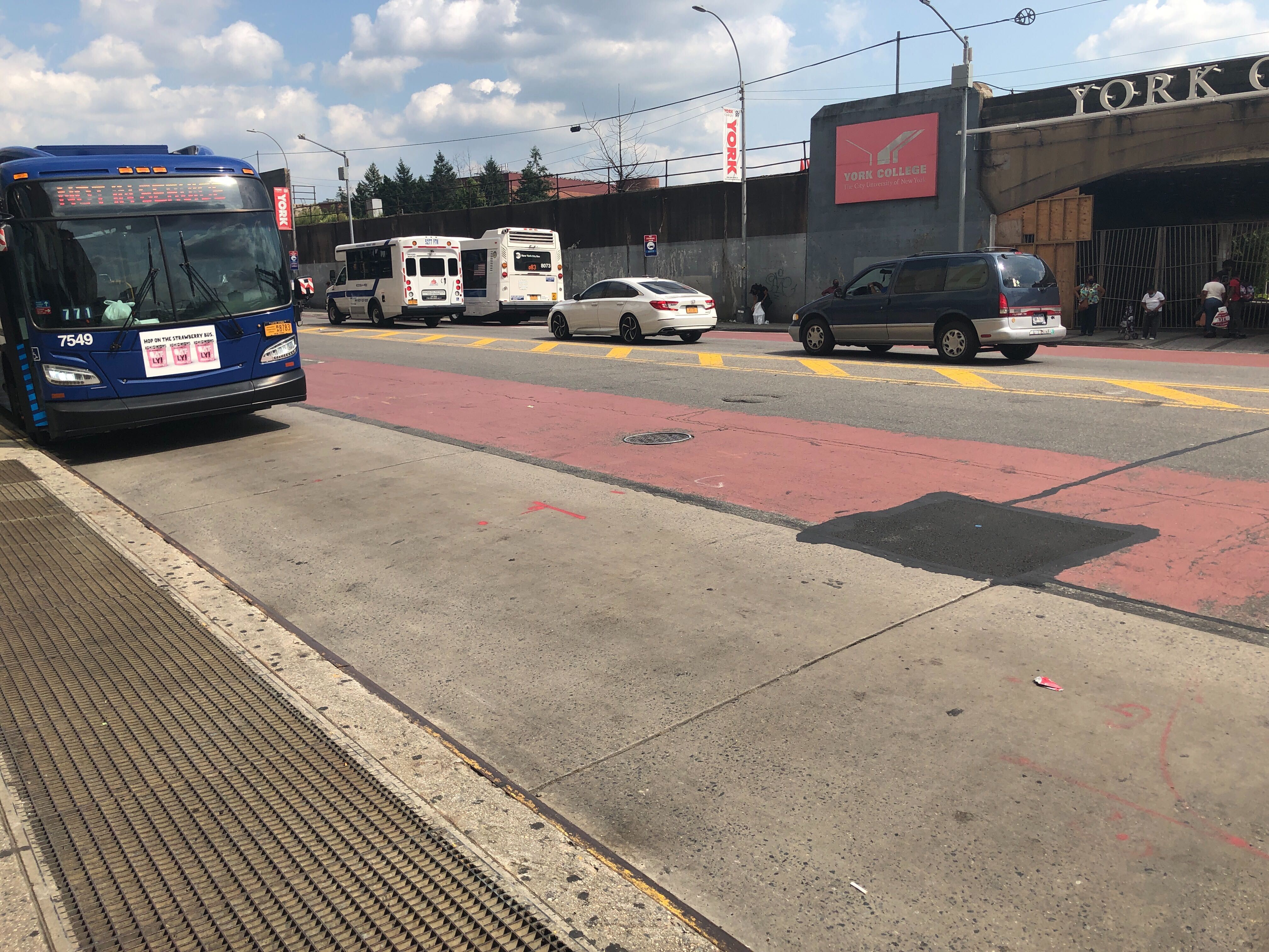 Archer Avenue, where the city started work on installing a busway last week. File photo: Adam Light