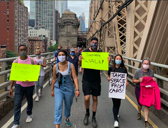 Won marched in the "More Space QBB" rally last month.