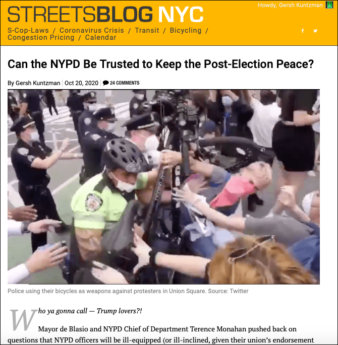 AFTERNOON HEADLINES: NYPD Seizes Broad Authority Over Free Speech in Late Election Day Move