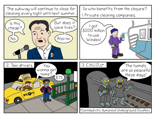 A Round and a Roundy: Who Loves the Subway Shutdown?