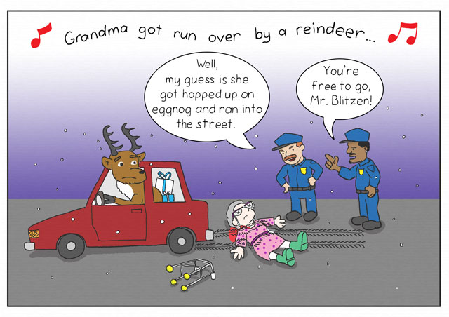 A Round and a Roundy: Grandma Got Run Over By a Reindeer — And the NYPD Victim-Blames Again