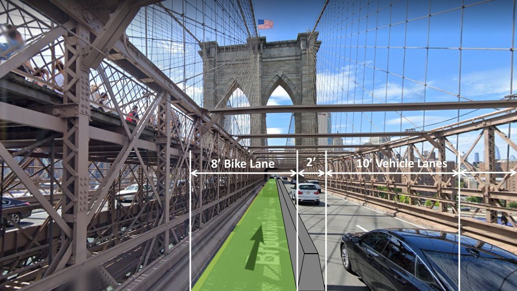 Brooklyn Bridge Bike Lane Moving Along ‘Nicely’ Says DOT — But Is It?