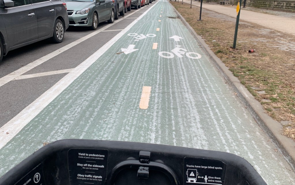 SNOW PROBLEM: Scores of Bike Lanes Pretreated Before the Gathering Storm