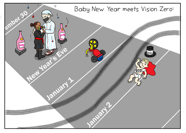 A Round and a Roundy: New Year Baby Meets Vision Zero