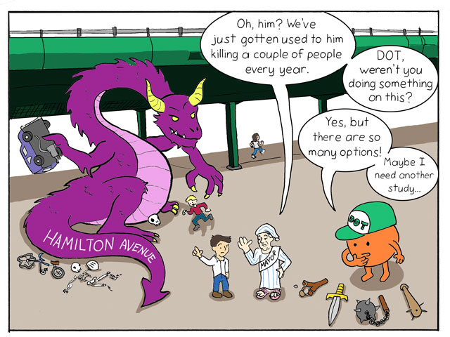 A Round and a Roundy: Taming the Monster of Hamilton Avenue