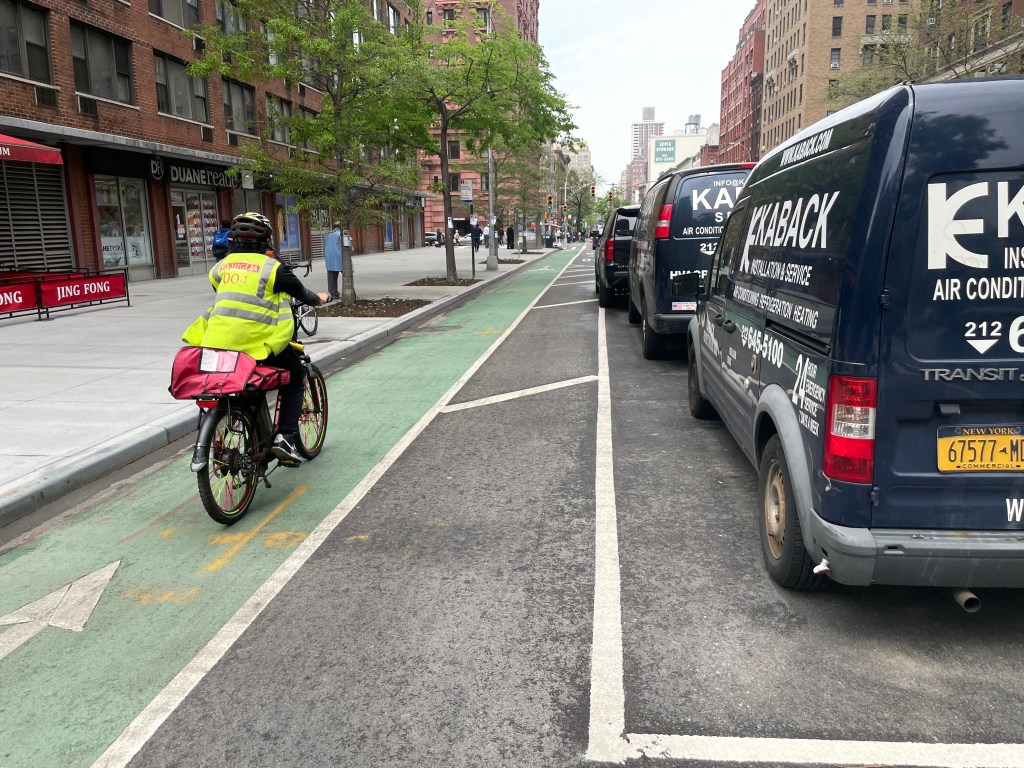 NYPD: E-Cyclist Struck and Killed Elderly Man Stepping into UWS Bike Lane Between Cars