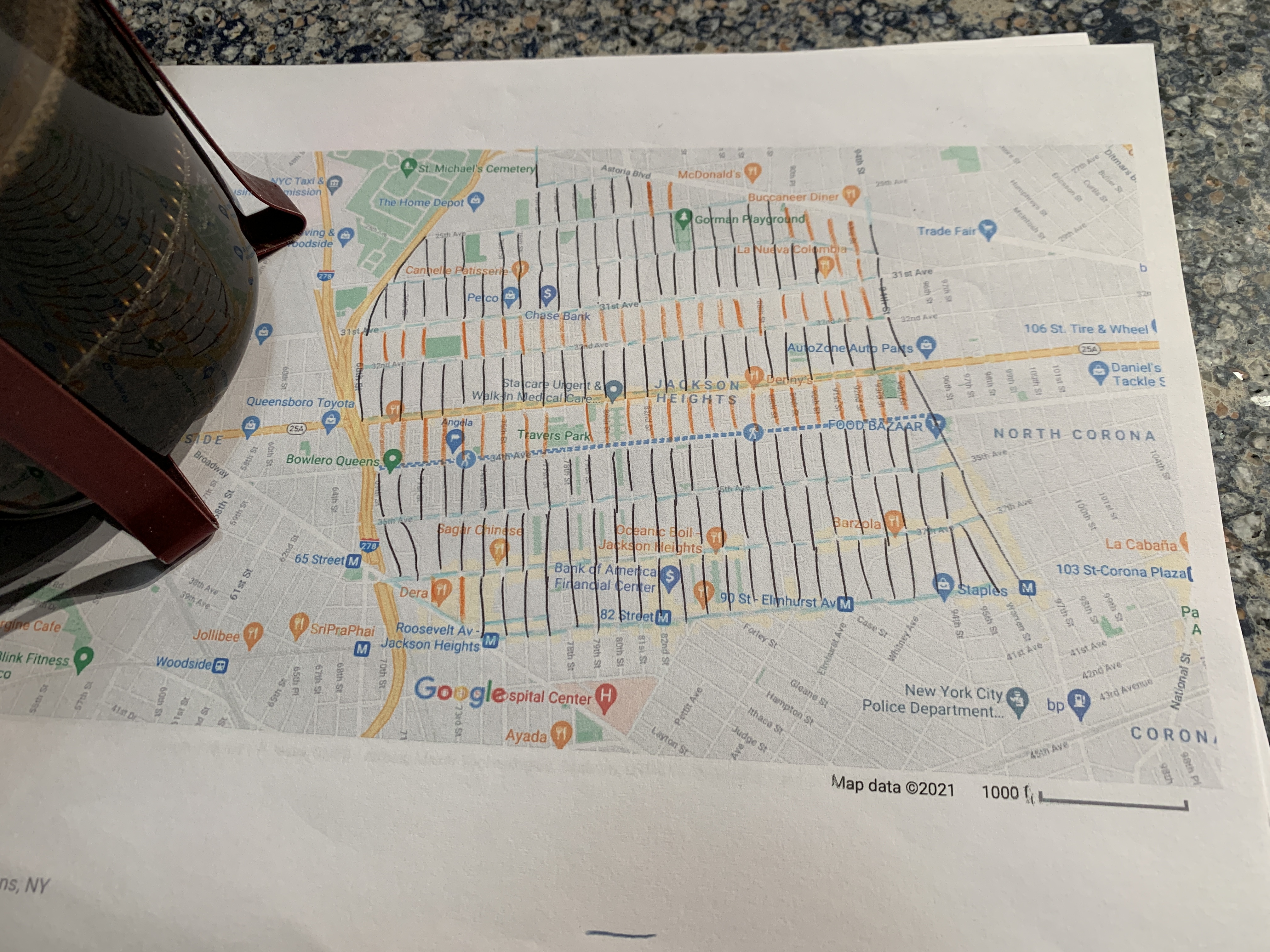 Here's how we did it. Yes, we needed coffee (left). Photo: Gersh Kuntzman