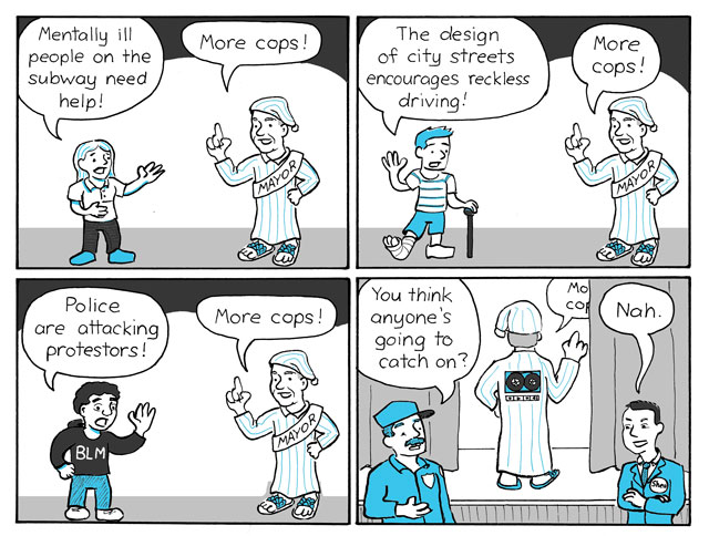 A Round and a Roundy: De Blasio’s Answer to Everything — ‘Cops!’