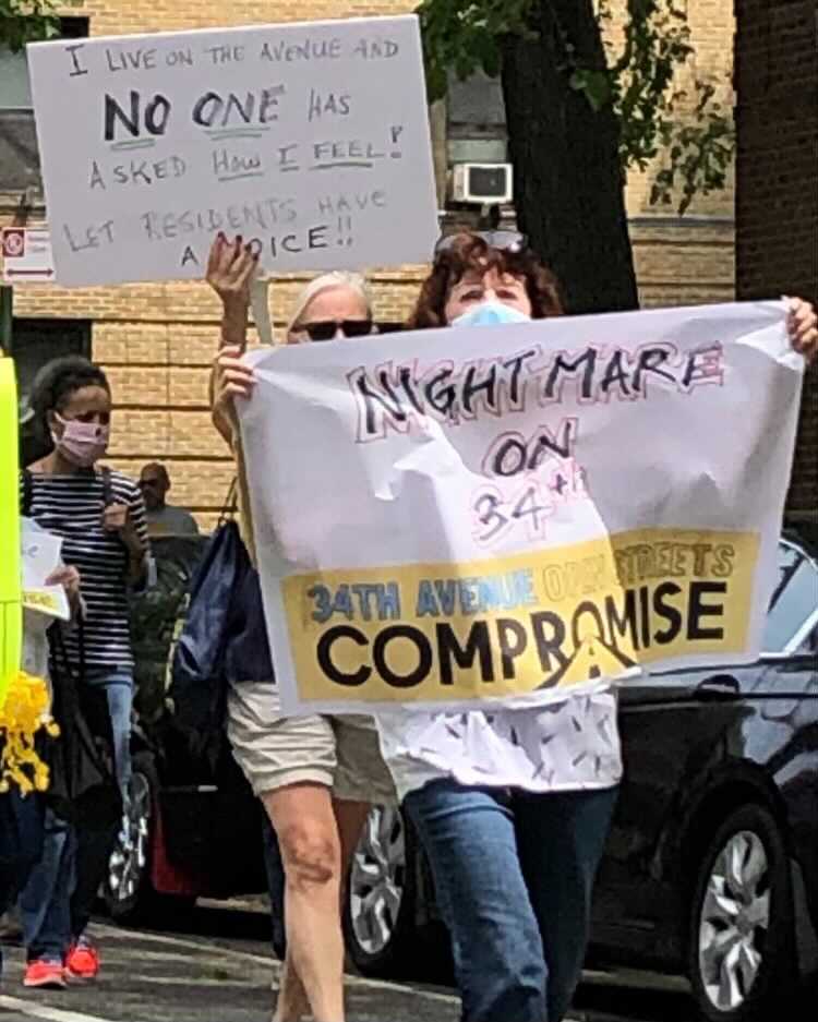 ‘Nightmare’ on 34th Avenue? Residents Rally Against the ‘Gold Standard’ Open Street that Has Added Safety and Recreation Space 