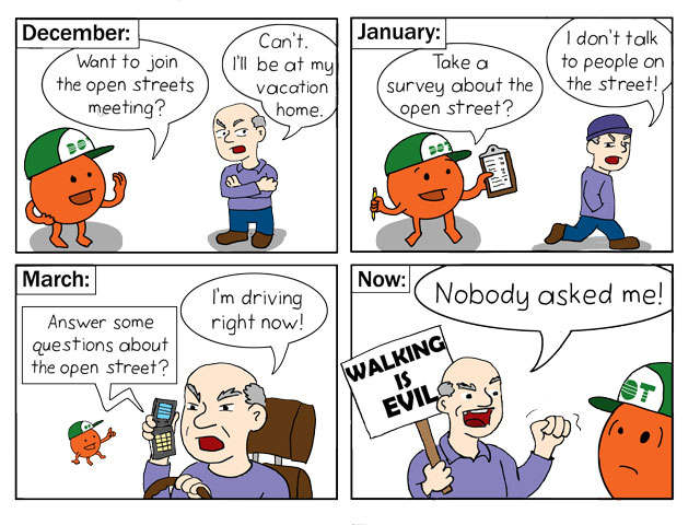 A Round and a Roundy: Anti-Open Streets Crusaders Have their Heads in the Sand, Asses