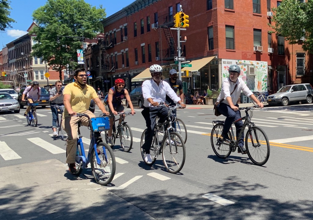 Eric Adams: If Jeff Bezos Is Going To Space, We Can Build A Protected Bike Route From Downtown Brooklyn To Park Slope