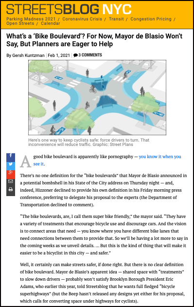 How Streetsblog covered the story.