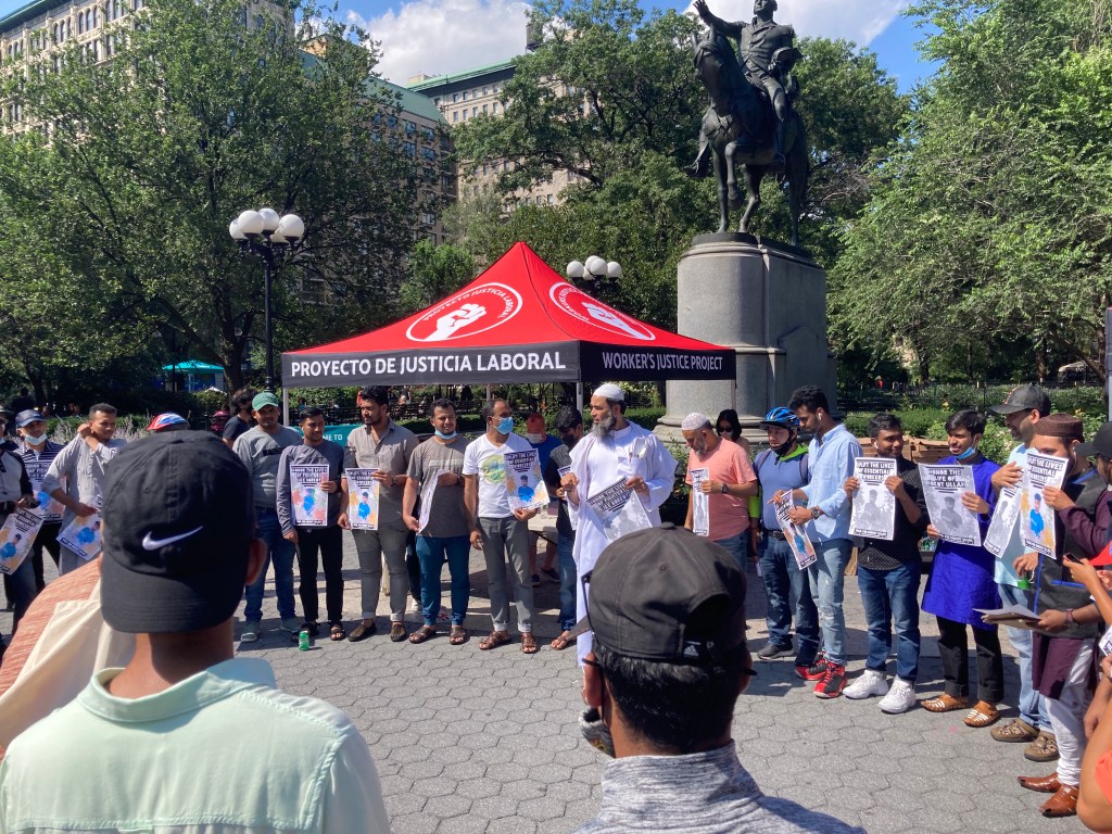 Delivery and Immigrant Communities Protest Death of Working Cyclist During Police Chase