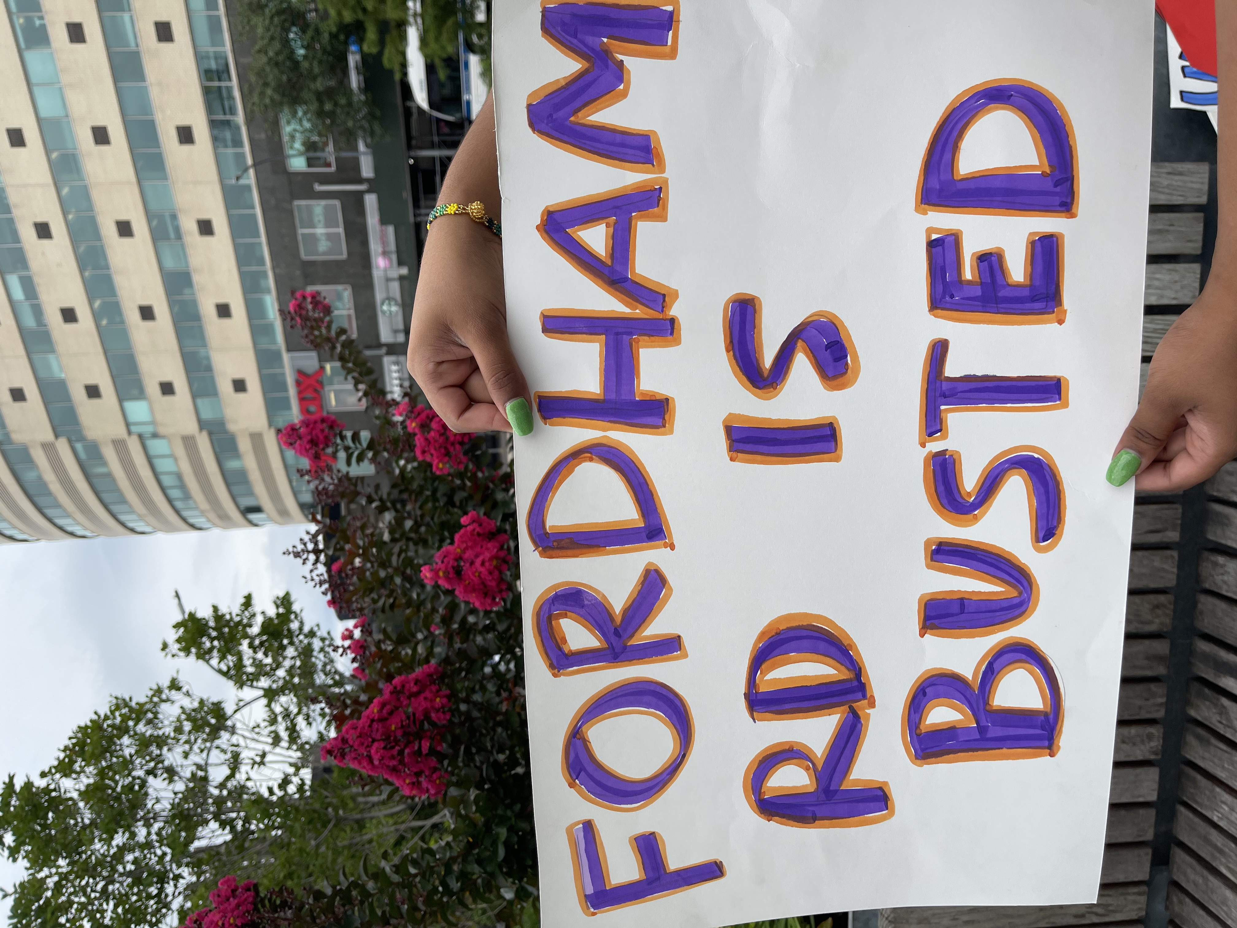 Sign at rally. Photo: Fiifi Frimpong