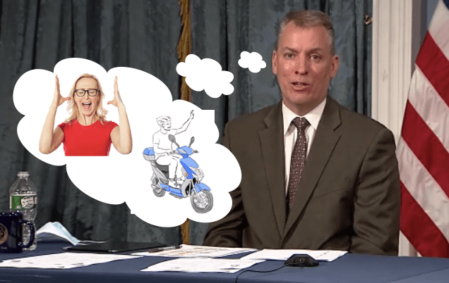 DOT’s ‘Vision Zero Partner’ Dermot Shea is More Afraid of Bikes Than Cars — Despite His Own Agency’s Data