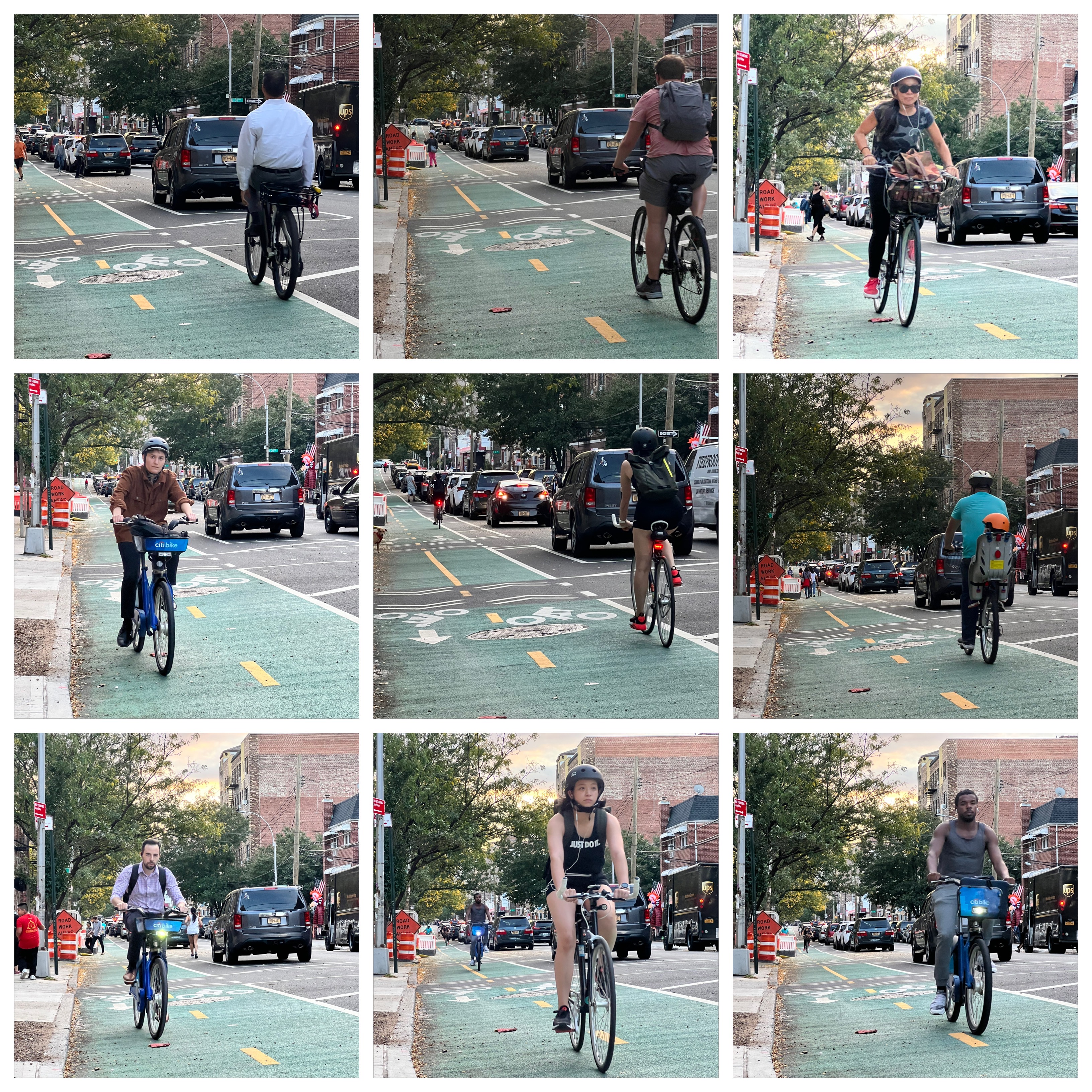Cyclists and scooter uses on Crescent Street. Photo: Macartney Morris