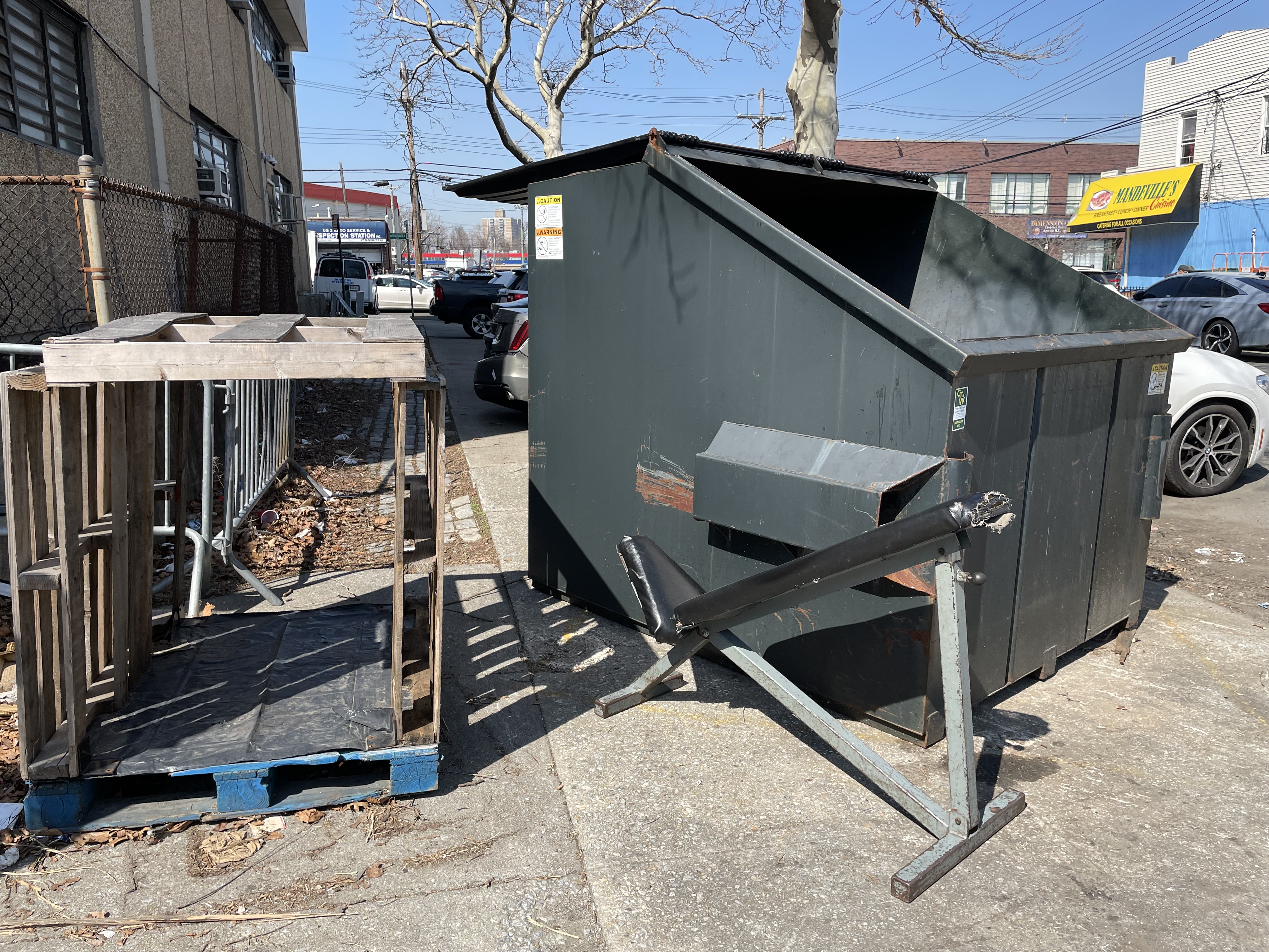 Good place to put your Dumpster and other assorted trash.