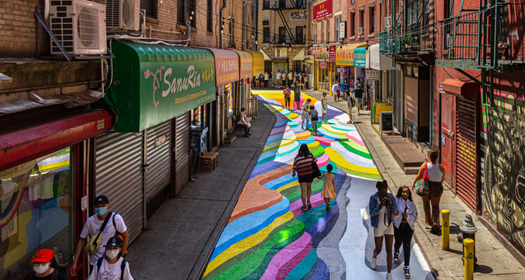 Chinatown’s Doyers Open Street to Become a Car-Free Plaza