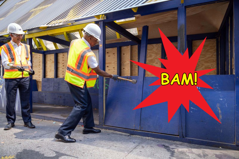 Mayor Razes Abandoned Outdoor Dining Structures; Advocates Want That Space for People, Not Cars