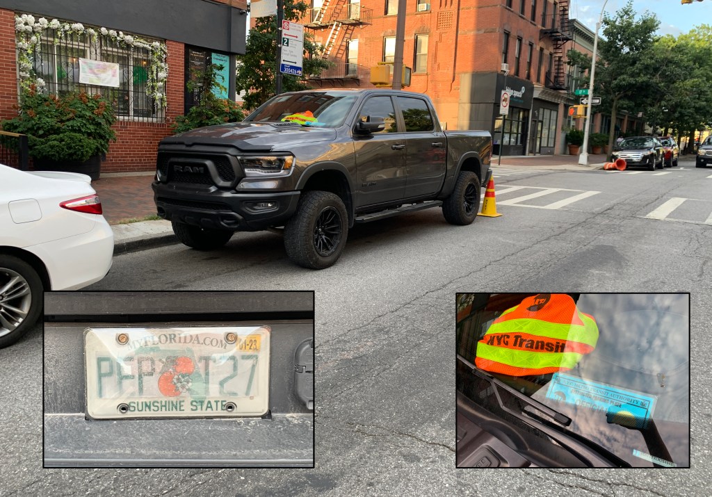 Massive Assault Truck with Theft Vest, Placard Belongs to a Liar, MTA Says