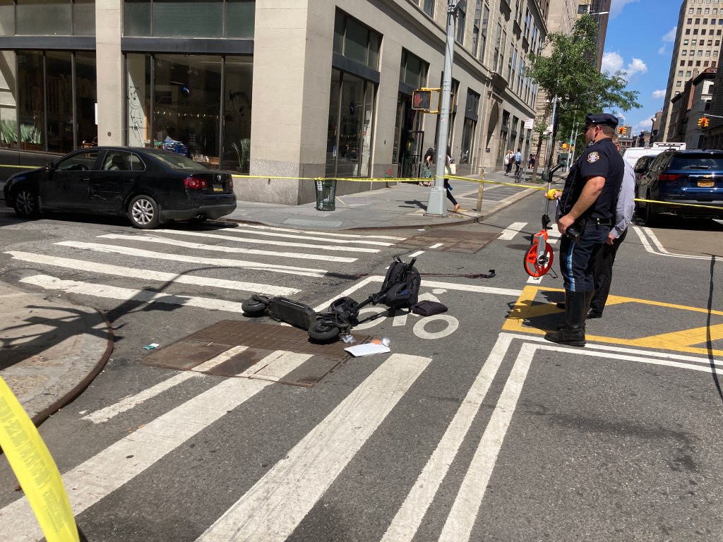 Driver of Pennsylvania Car Riddled With Speeding Tickets Critically Injures Scooter Rider in Tribeca