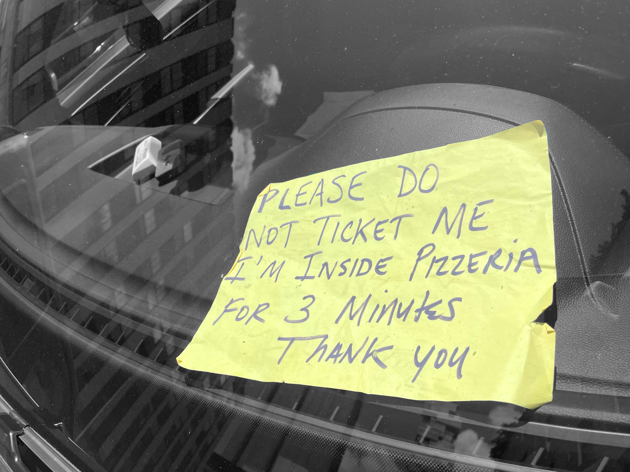 Even notes like this work downtown. Photo: Noah Martz