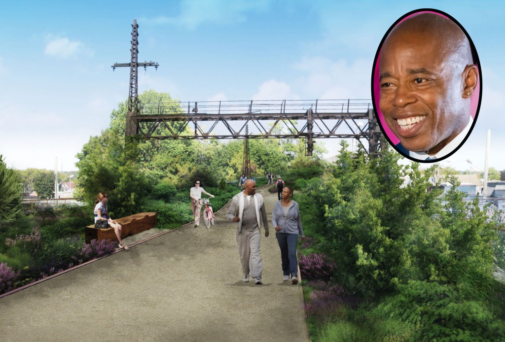 Mayor Launches First Phase of QueensWay Linear Park — But What About Transit?