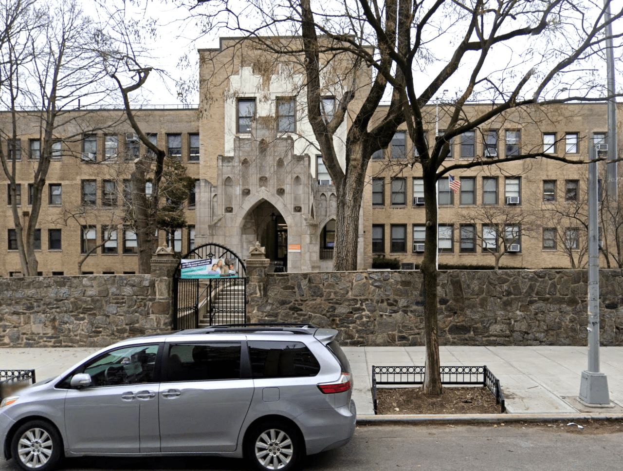The former Mother Cabrini High School, now the Success Academy, on Ft. Washington Avenue. Photo: Google