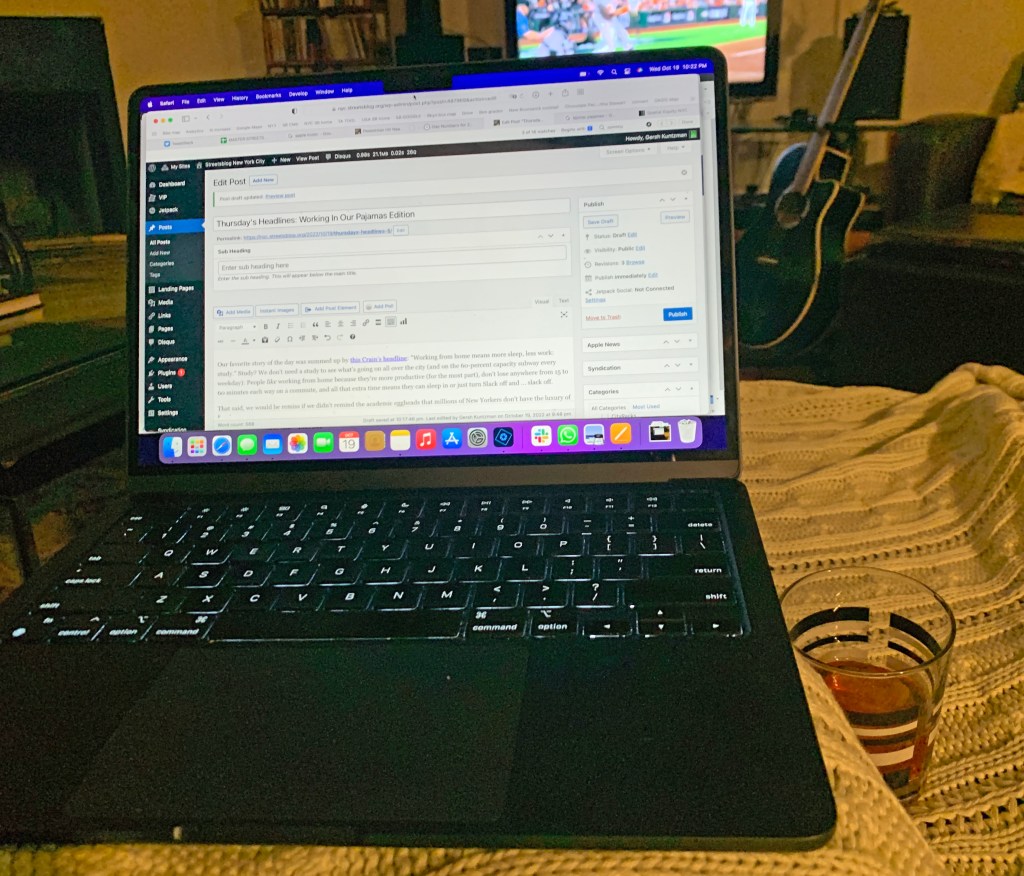 Thursday’s Headlines: Working In Our Pajamas Edition