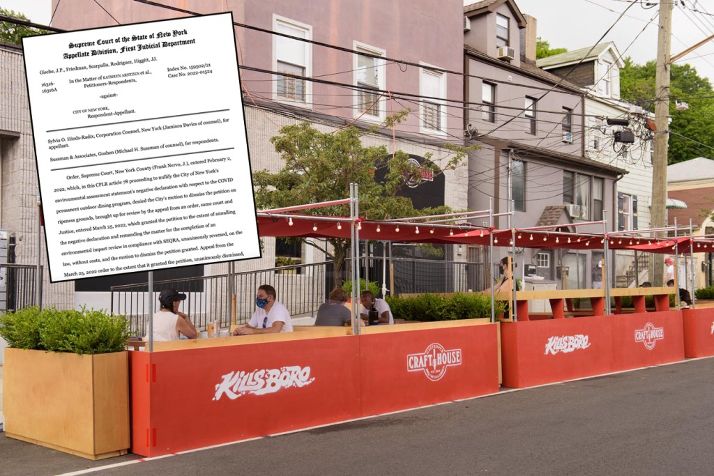 Open Restaurants Program Survives Legal Hurdle … For Now