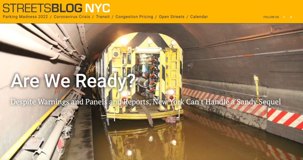 How Streetsblog covered the big story (click to read).