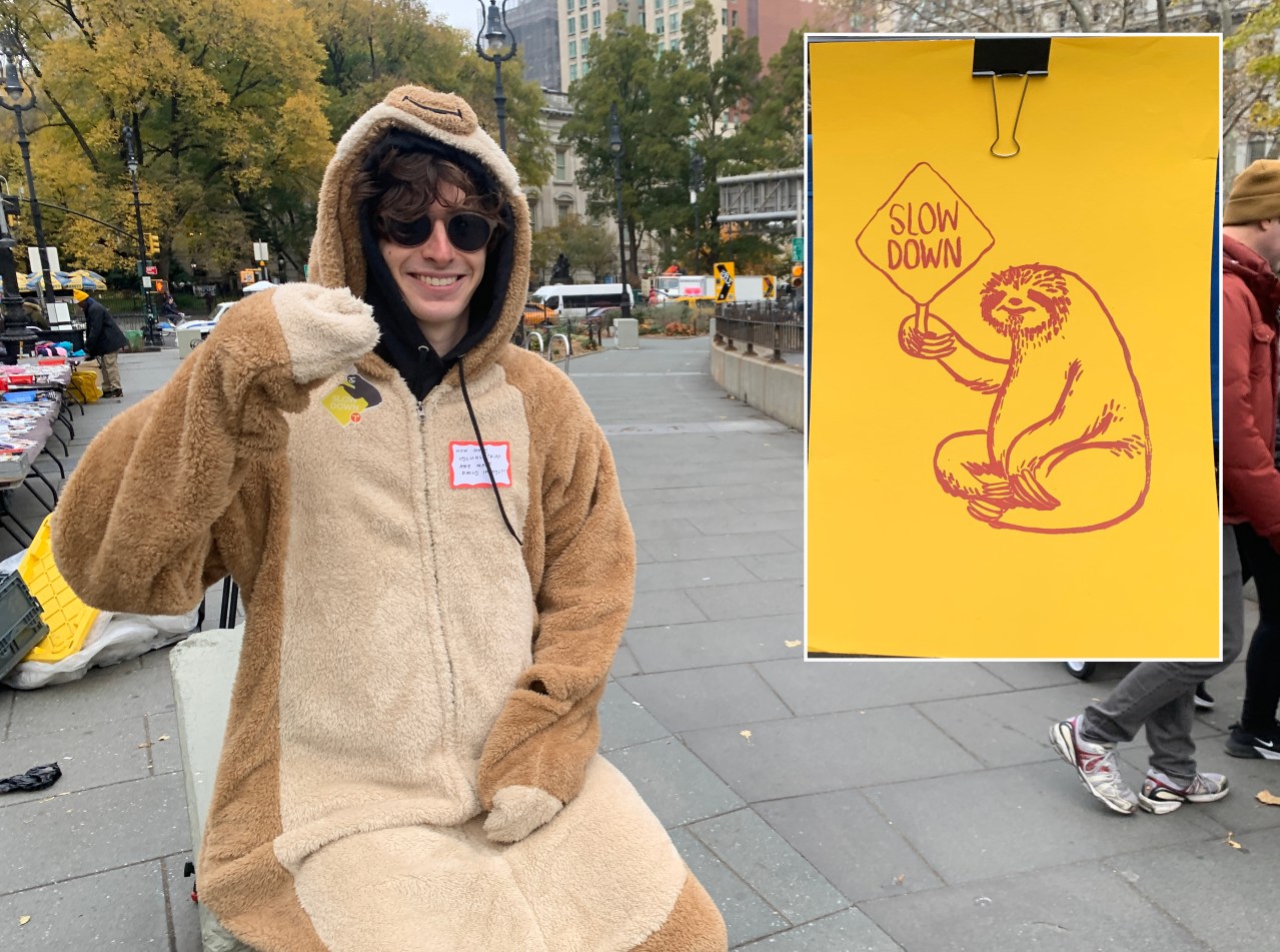 Slow down (walkers?). Photo: Gersh Kuntzman