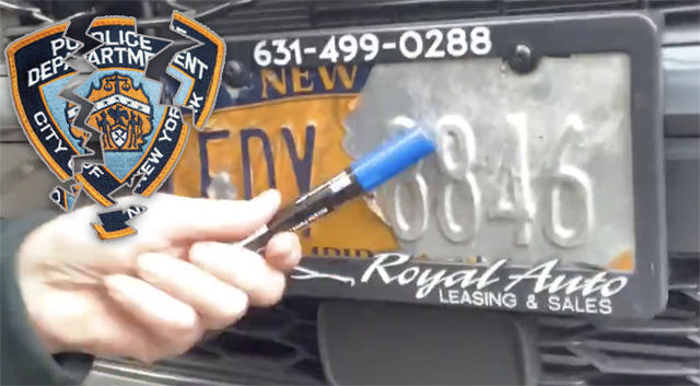 Are Police Disciplining Cops Who Deface their Plates? Who Knows?!