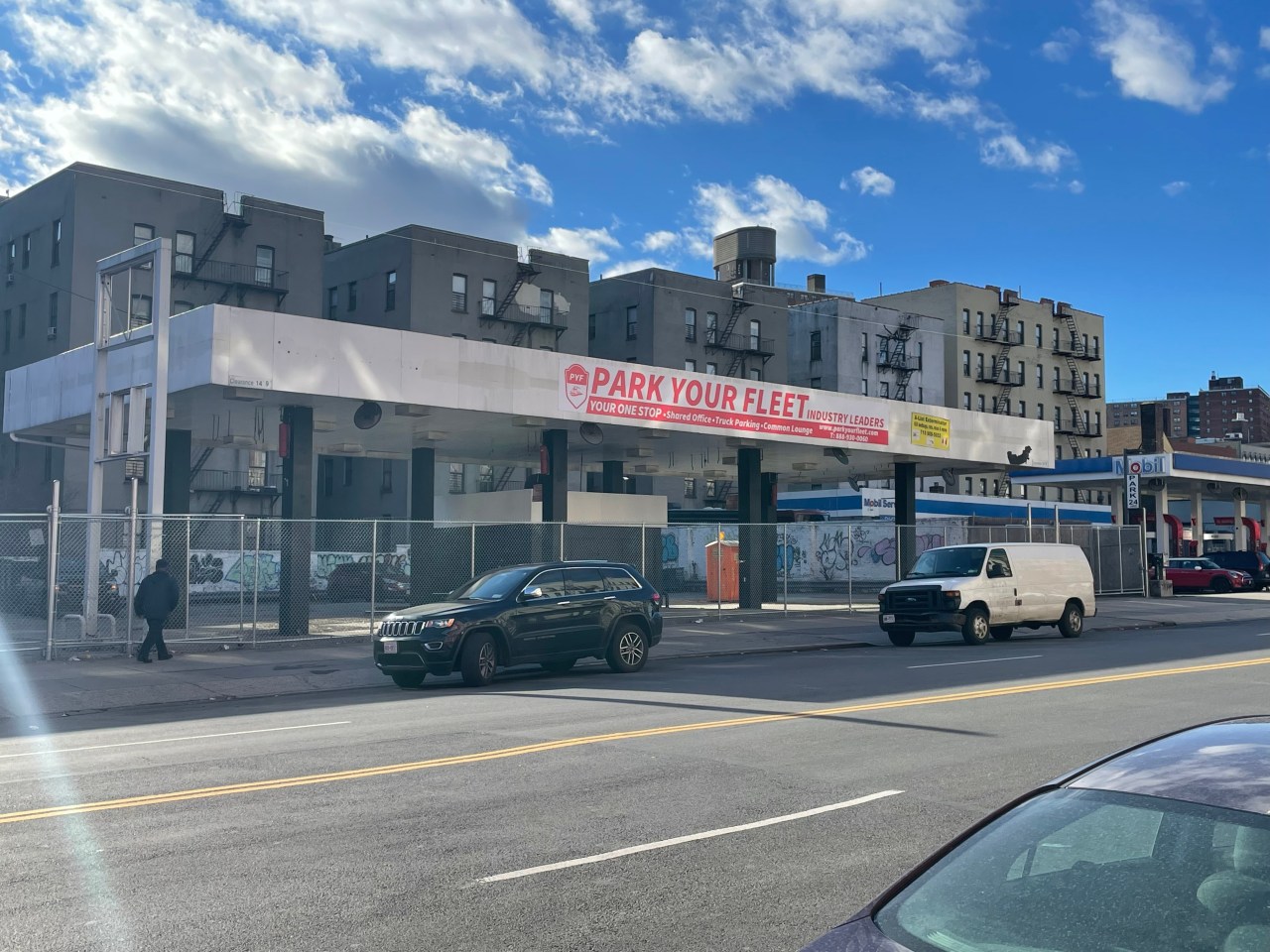 The new truck depot opened on Wednesday in Harlem. Photo: Henry Beers Shenk