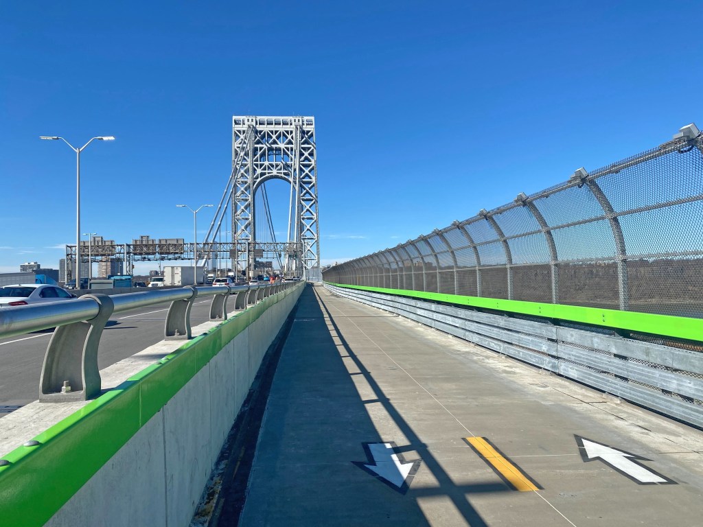 EXCLU: George Washington Bridge Northern Path Reopens With Wider Entrance