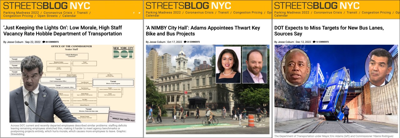 The Streetsblog series was like no other.