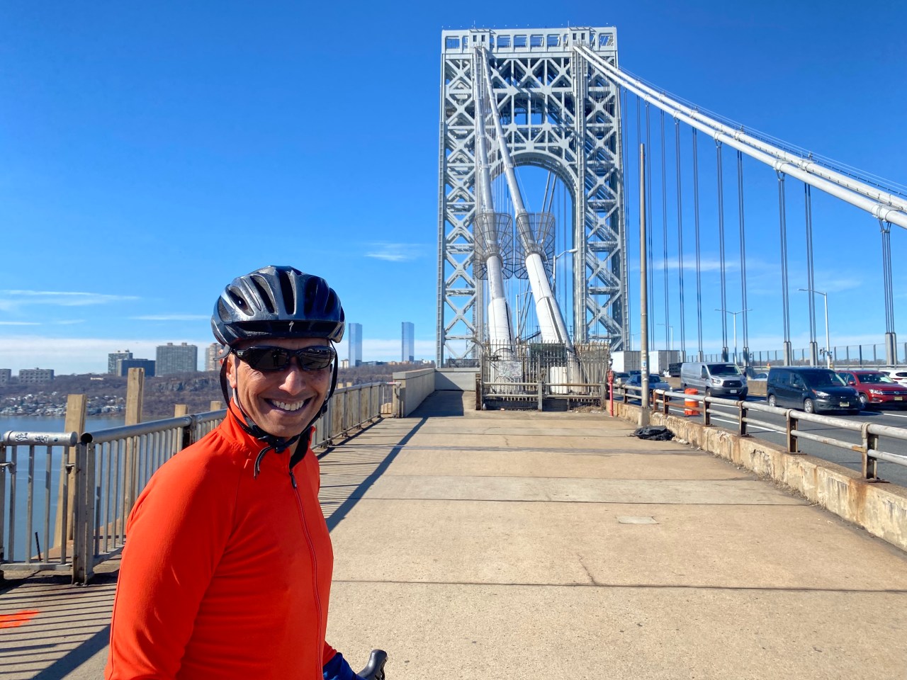 Cyclist Sundeep Mangla said the wider entrance will make for safer rides. Photo: Kevin Duggan