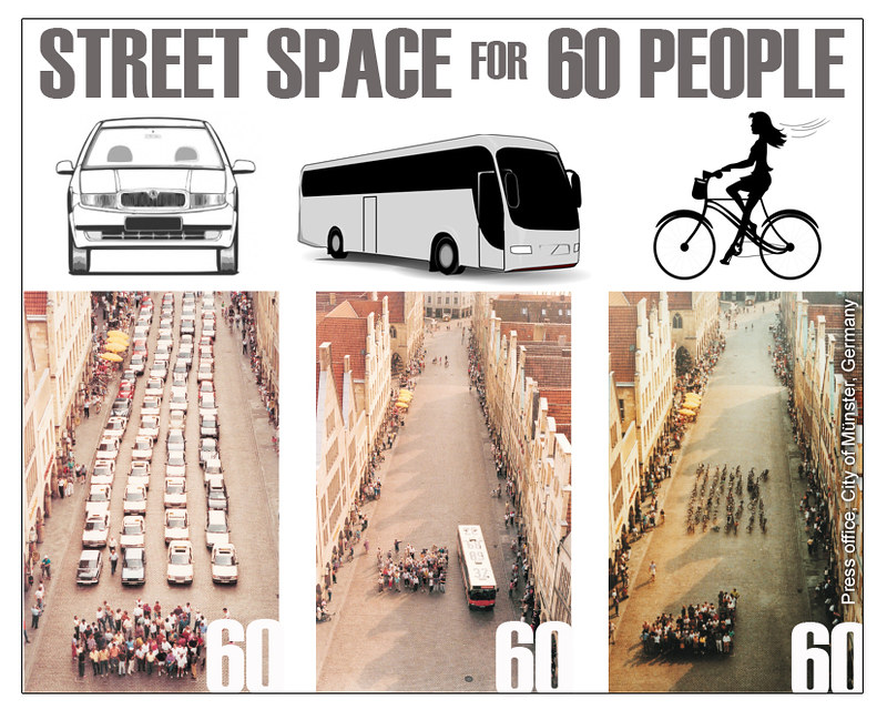 The fewer cars, the more people can travel. Image: Flickr/Carlton Reid