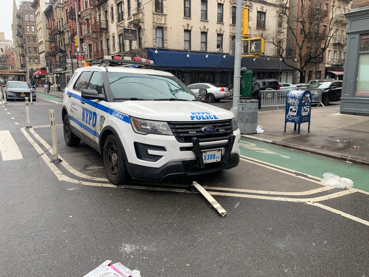 Check out the bent flexipost.