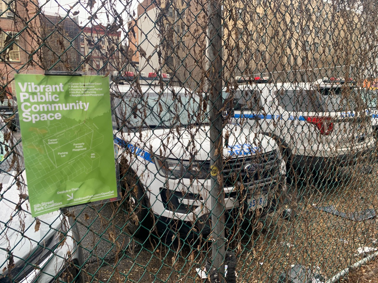 Here's the parking lot.