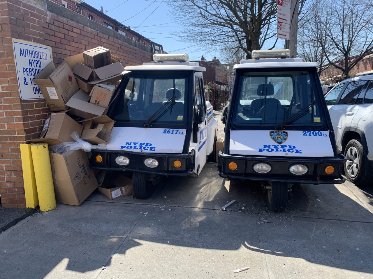 It's really hard to even know what is going on here. Are the Cushmans being thrown away with the trash?