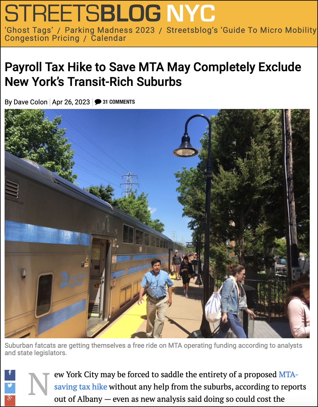 How Streetsblog covered the story. Click to read.