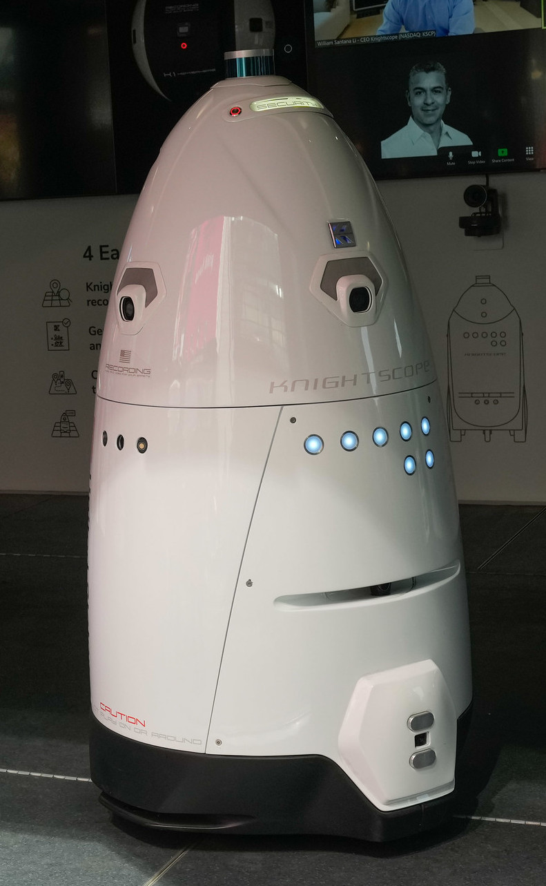 Here's the soon-to-be-beat-up subway robot. Photo: Michael Appleton / Mayoral Photography Office