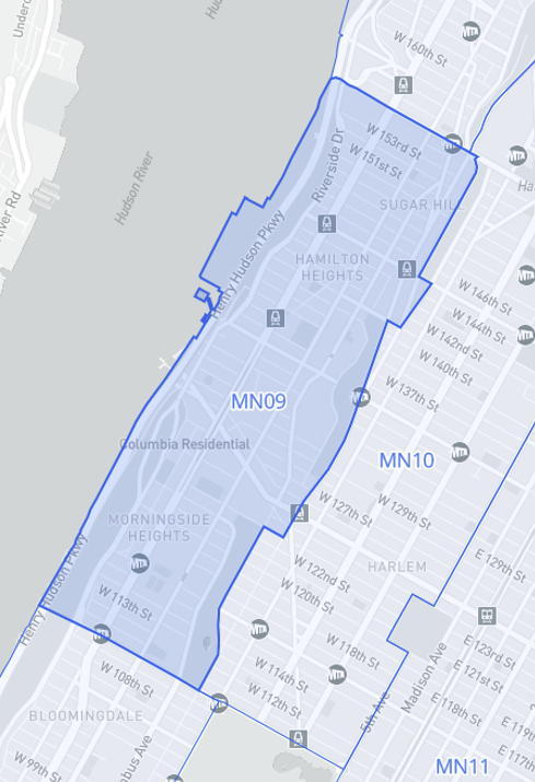 Here's the area for the DSNY trash containerization pilot.