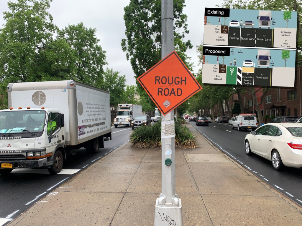 EXCLU: McGuinness Blvd. to Go On Road Diet for Protected Bike Lanes