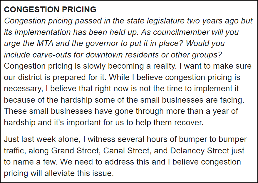 Susan Lee's comments in the Tribeca Citizen last week. Click to enlarge.